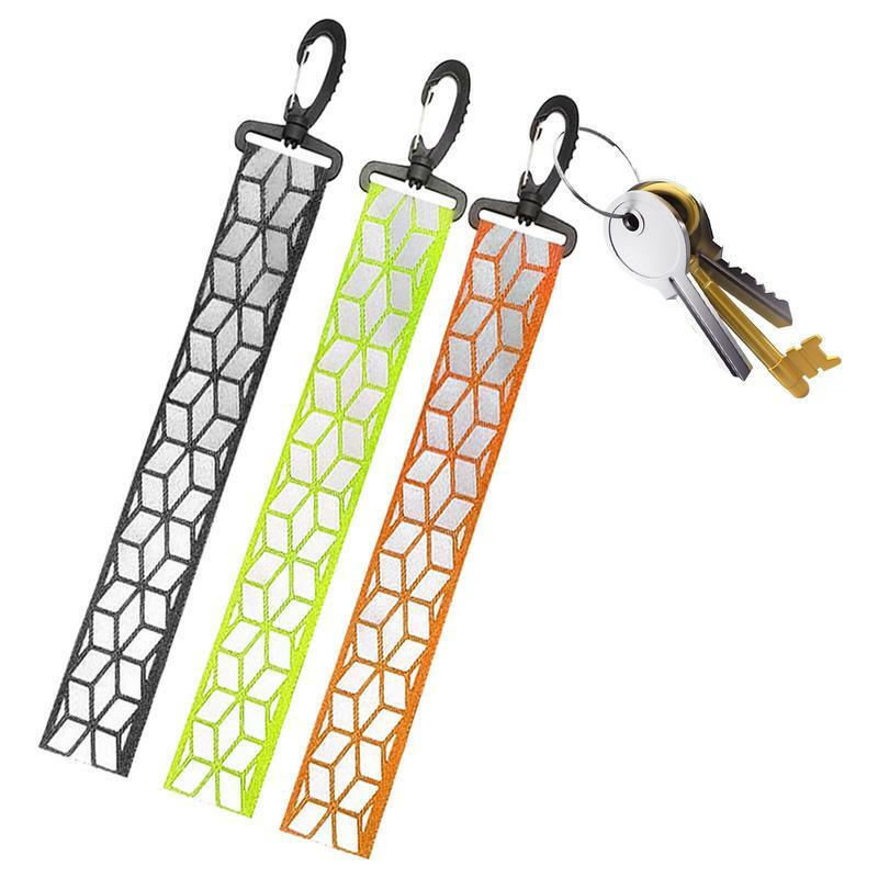 Reflective Straps For Backpack Clothing Safety Reflective Keychain Pendant Carefully Designed Safety Supplies For Camping