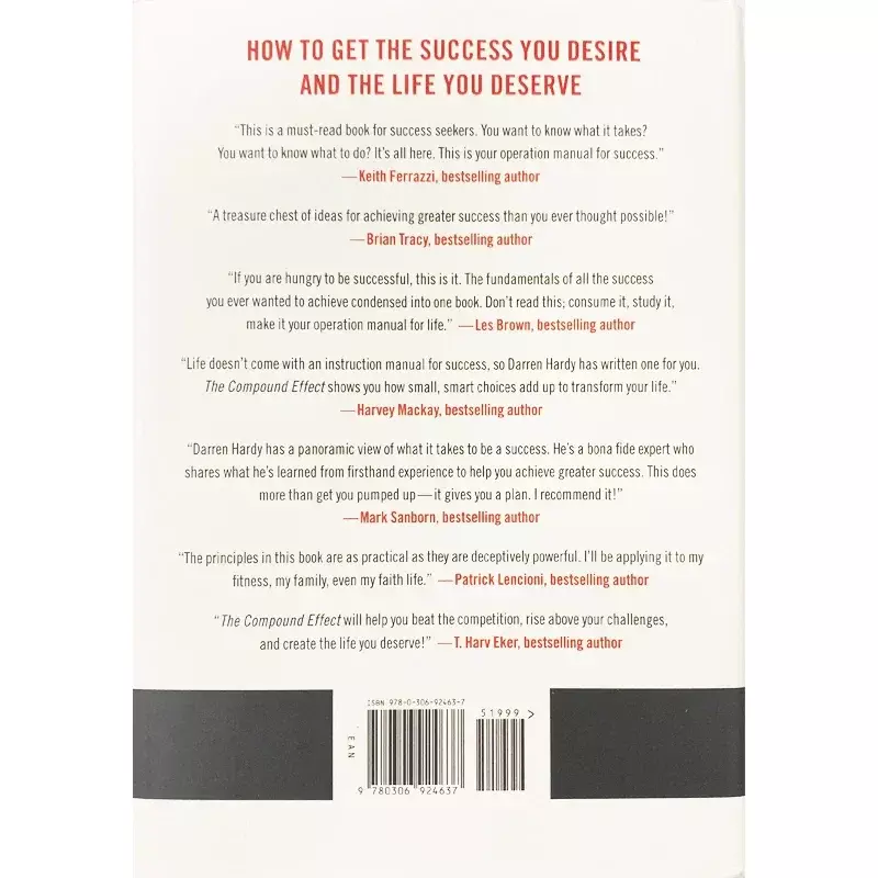 Livro Inglês Inspirador, O Efeito Composto Multiplicar, Seus Livros de Sucesso, Um Simples Passo de Cada Vez, Por Darren Hardy