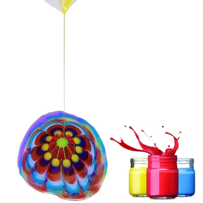 Разделенная чашка для заливки краски, чашка для заливки цветов для изготовления инструментов для рисования R3MC