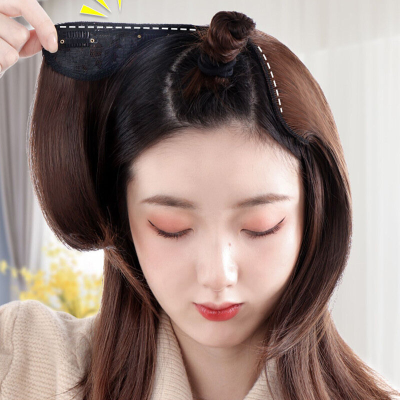 Женский U-образный увеличивающий объем волос пушистый парик с зажимом цельный утолщенный высокий Топ с черепом невидимое бесшовное наращивание