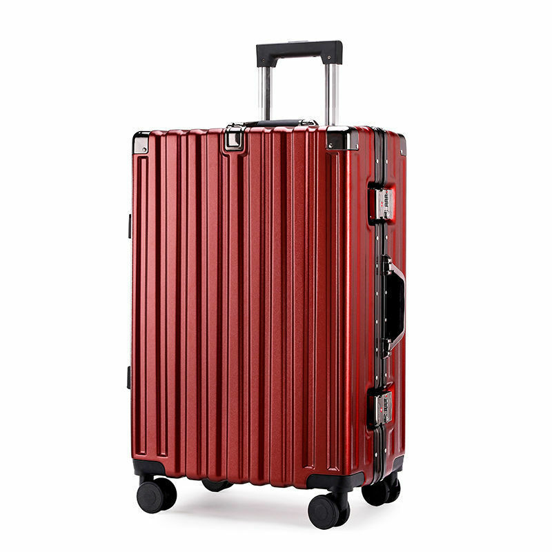 Valise à roulettes universelle avec cadre en aluminium, bagages de taille moyenne, valise de voyage, étui à roulettes avec mot de passe, nouvelle mode