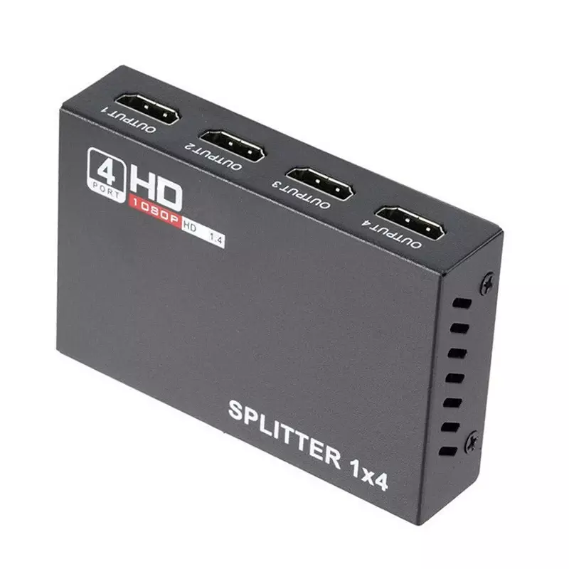 4K HDMI-Splitter 1x4 1X2 Full HD 1080P สวิตช์สลับวิดีโอ HDMI 1 in 4 OUT อะแดปเตอร์เครื่องขยายเสียงสำหรับ HDTV DVD PS3 Xbox