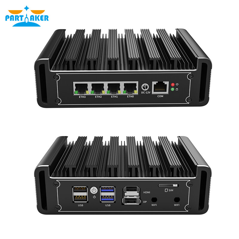 pfSense Firewall i7 1165G7 i5 1135G7 N5105 4x Intel i226 2.5G LAN 2xDDR4 NVMe Industrial Fanless Mini PC 4xUSB HDMI2.0 OPNsense