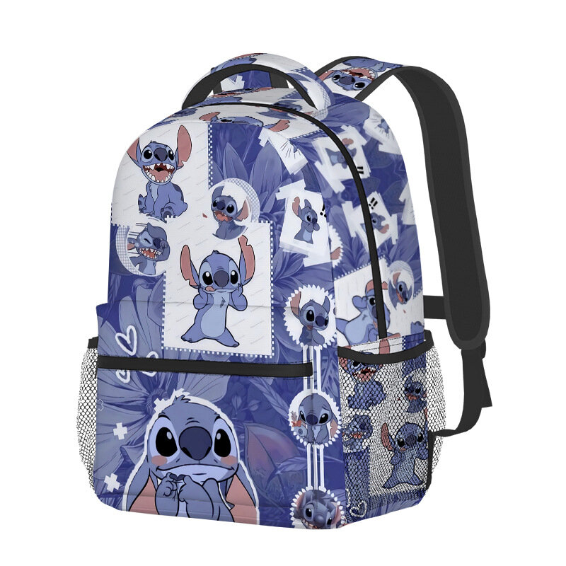 Школьный ранец Stitch Disney, милый школьный ранец и Ститч, Вместительная дорожная сумка для мальчиков и девочек с героями мультфильмов