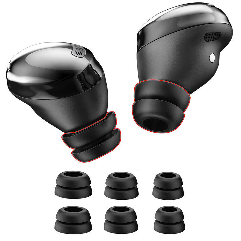 3 paar Silikon Ohr Tipps für Samsung Galaxy Knospen Pro TWS Kopfhörer Anti-slip Ohrhörer Pads für Galaxy Knospen pro