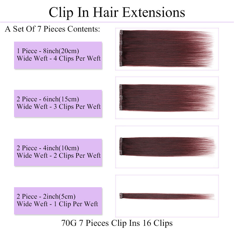 Clip In Human Hair Extensions Clip Ins Real Human Hair Extensions Double Weft Soft Natural Straight Remy Human Hair For Women