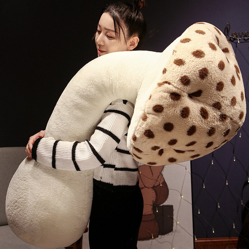Mainan Mewah Jamur Suka Diemong Ukuran Besar Bantal Huggable Boneka Tanaman Lunak Gaya Jamur Tidur Lempar Boneka Kembali Bantal Dekorasi Rumah