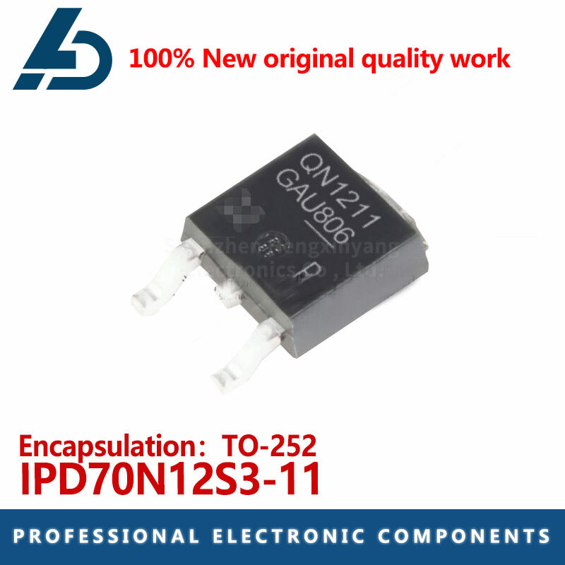 10 шт IPD70N12S3L-12 QN12L12 или IPD70N12S3-11 QN1211 TO-252 70A 120V Power MOSFET