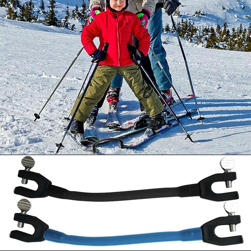 初心者のための調節可能なスキーチップコネクタ、子供のスポーツトレーニングアクセサリー、大人のエクササイズ、スノーボード、屋外チェックi8z2、冬