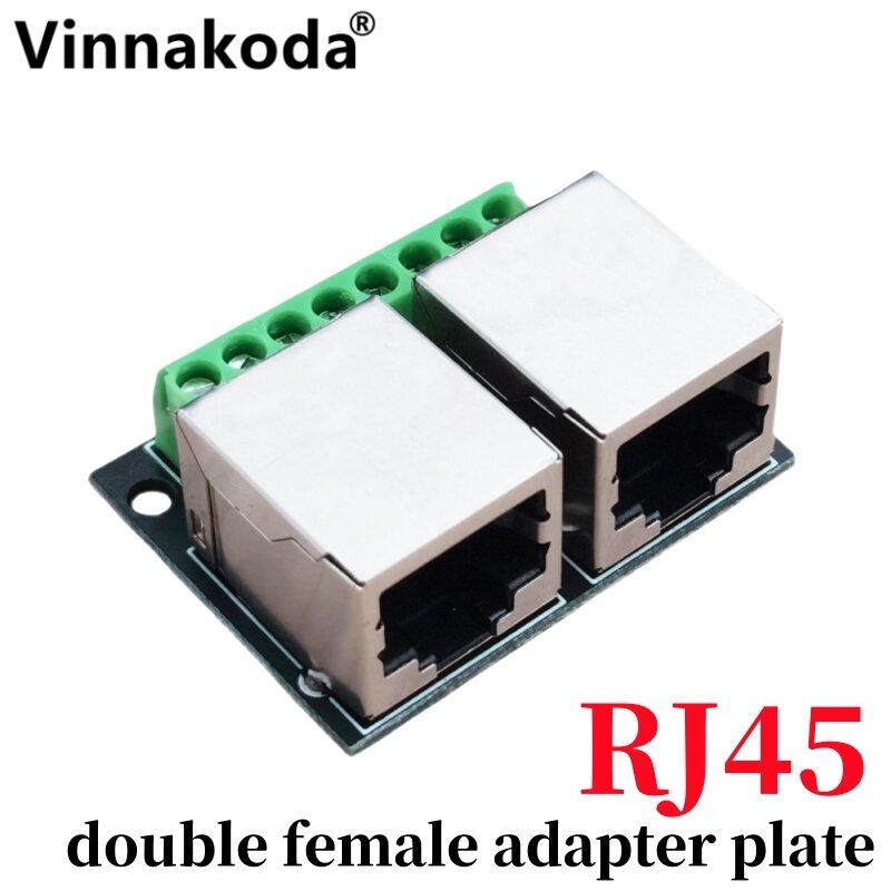 Двойная плата адаптера RJ45 мама плата сетевого адаптера RJ45 превращает терминал с 3,5 шагом в сетевой адаптер 8P