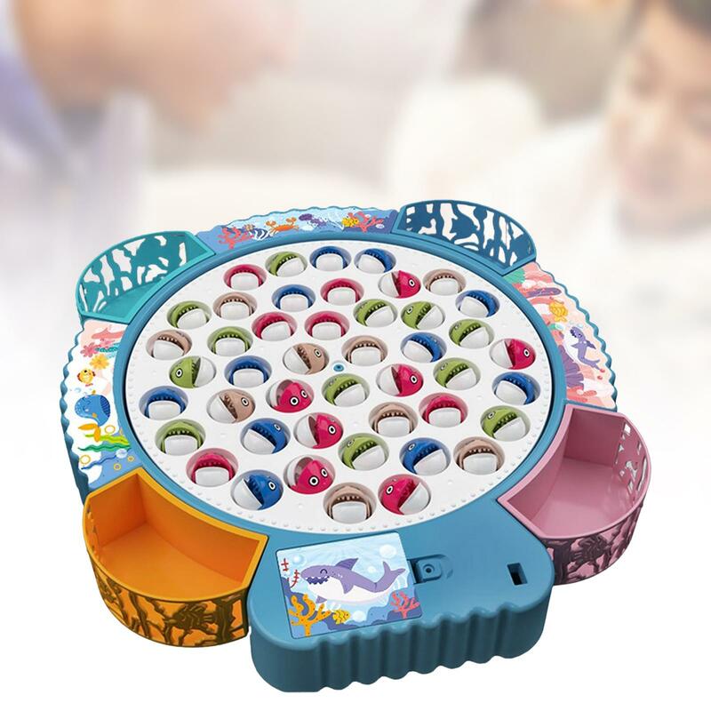 Fishing Game for 1-4 Player Colorful Early Educational Practice Motor Skills for Kid Family Party Favors Backyard Preschool