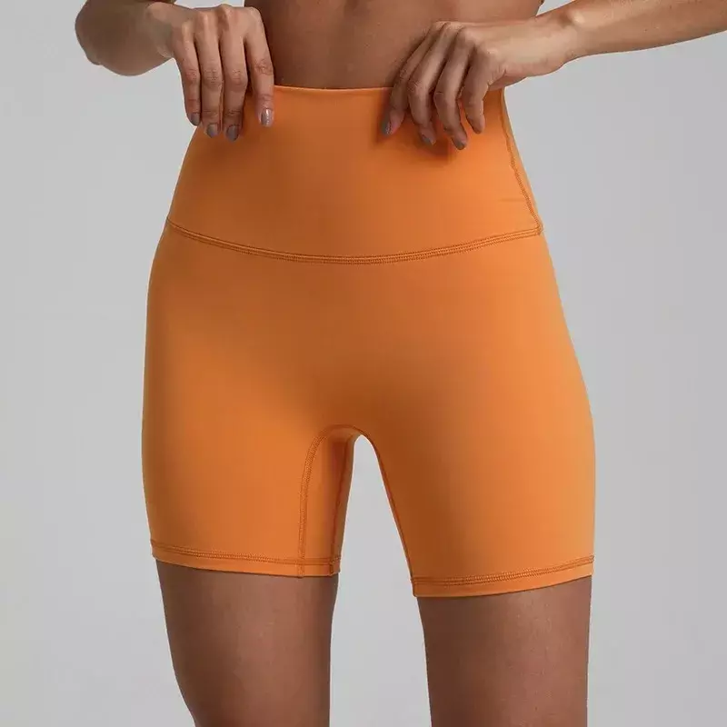 Lemon-mallas deportivas suaves para mujer, pantalones cortos de compresión de cintura alta para gimnasio, Yoga, ciclismo, entrenamiento integral, trotar