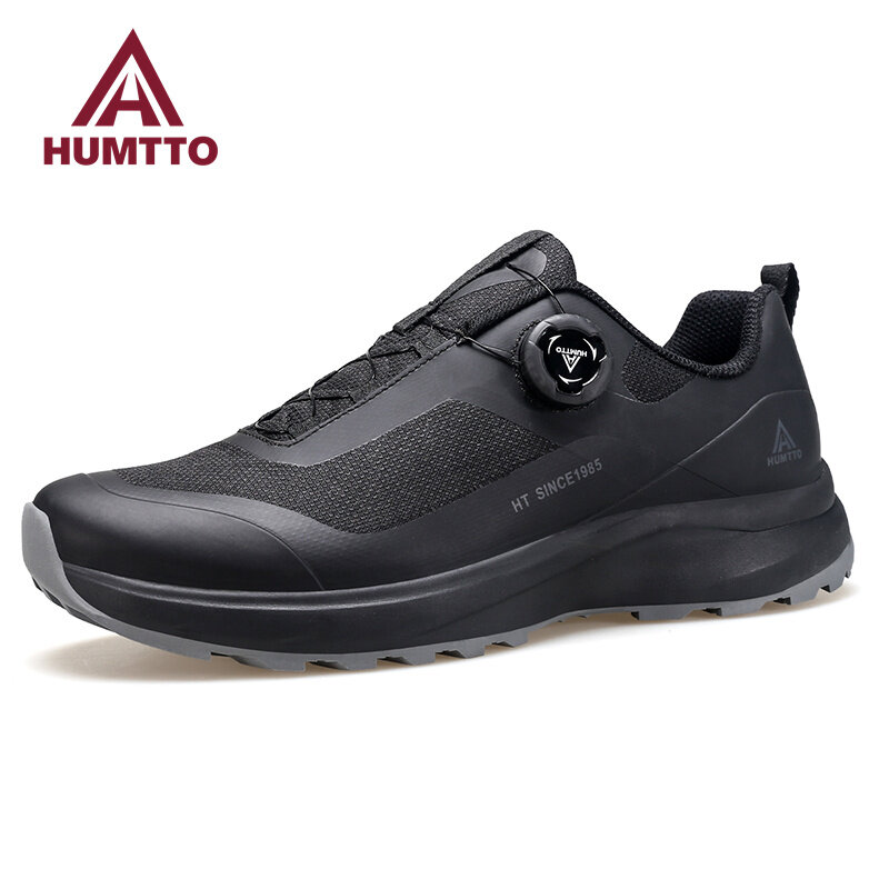 HUMTTO – baskets imperméables respirantes noires pour hommes, chaussures de course décontractées, de Sport, de luxe, de styliste, à la mode, pour l'hiver