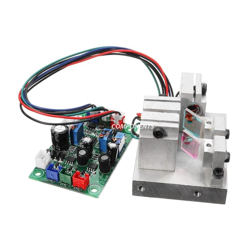Módulo de punto láser blanco RGB 300mW, modulación de controlador TTL, rojo, verde, azul, 638nm, 520nm, 450nm