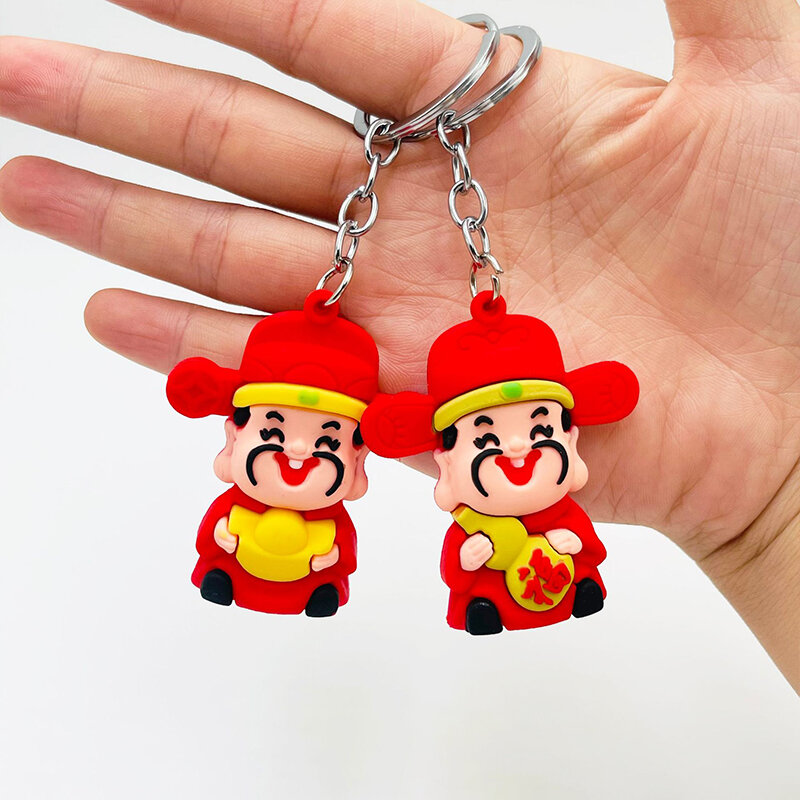 New Year Bag Pendant Cartoon God Of Wealth Bag Pendants Good Fortune And Good Fortune Creative Gift