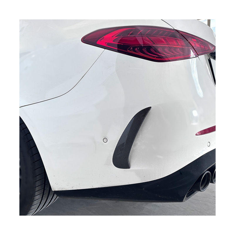 Задний бампер из углеродного волокна, спойлер, решетка вентиляционного отверстия, отделка крышки для Mercedes-Benz C-Class W206 C260 2022 + автомобиль