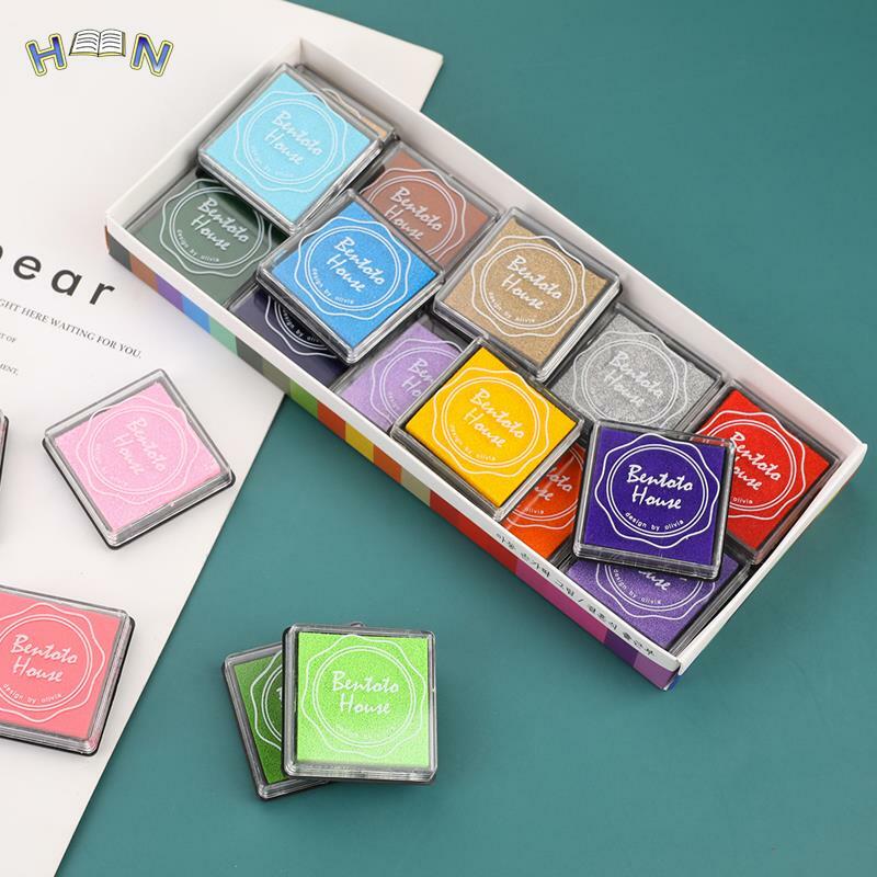20 Pcs Multi-Gekleurde Giant Inkt Pads Stempel Pads Stempelkussen Handgemaakte Diy Craft Voor Diy Craft Scrapbooking
