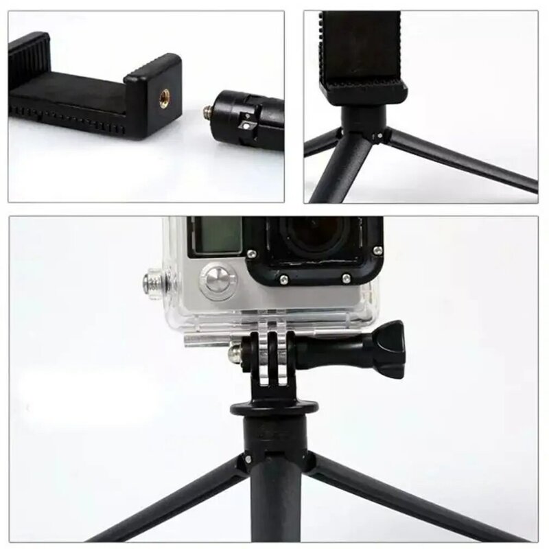 New Portable Mini Table Tripod Stand Desk Tripod with 1/4'' Screw for Gopro Camera Video Vlog Grip Panel Ring Light Phone Gimbal