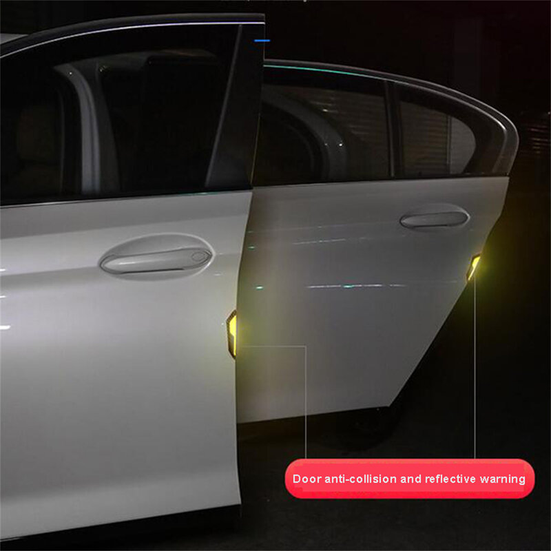 Car Door Edge Anti-Collision Strip, Proteção reflexiva, Guards Buffer, Trim Protection Strip, Car Door Crash Bar