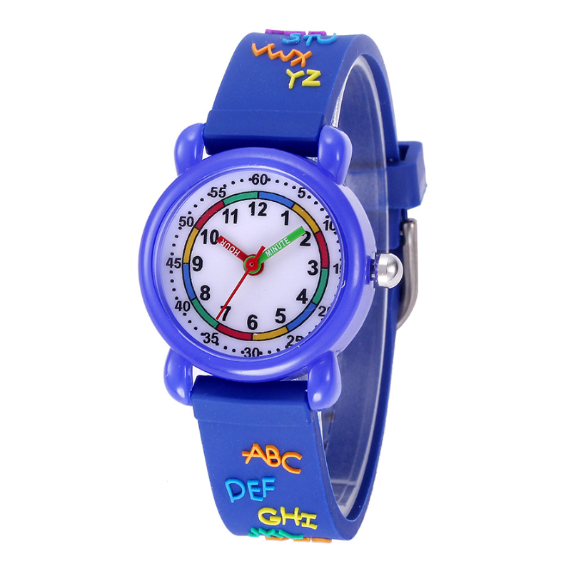 Relojes 3D de silicona para niños, bonitos dibujos animados, reloj de pulsera impermeable para niños pequeños de 3 a 10 años, regalos