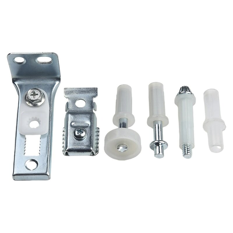 6Pcs Bi-Fold Door Hardware Repair Kit For 1\" To 1-3/8" Thick Doors Complete Fix Easy To Install Replacement Tools