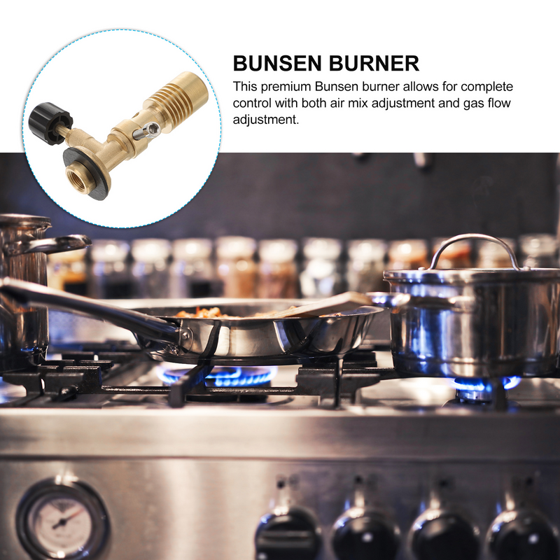 Multifuncional ajustável Gás Blowtorch Head, Bunsen Burner, Laboratório Supply