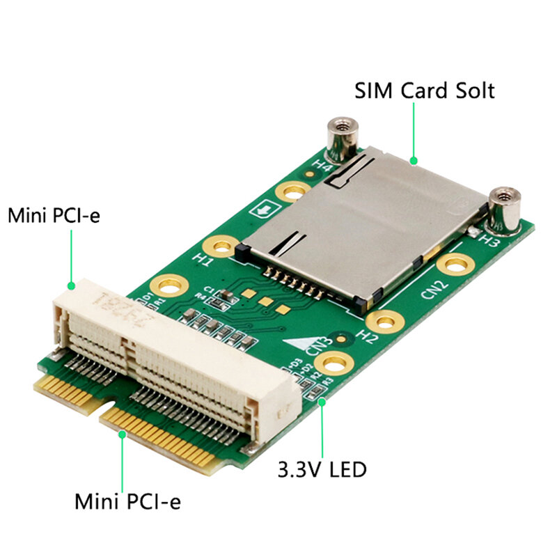 EP06-E EC25-E MC7421 MC7411 MC7355 MC7455 مودم لاسلكي pcie إلى MINI PCIE محول ل 3G 4G دقيقة pcie وحدة EP06-A EC25-AF
