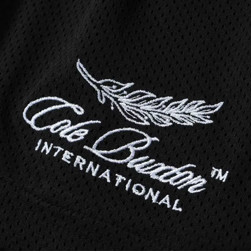 Cole Buxton-Pantalon en maille polyester CB pour homme et femme, logo lettre brodé, short hawaïen surdimensionné, noir, bleu, marron, cordon de proximité