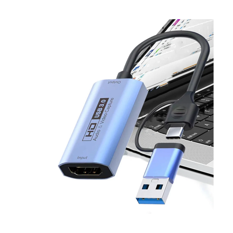 การ์ดจับภาพวิดีโอ4K 60Hz USB3.0การ์ดจับภาพรองรับ HDMI การ์ดจับภาพ HD ที่เก็บบันทึกสดเกม
