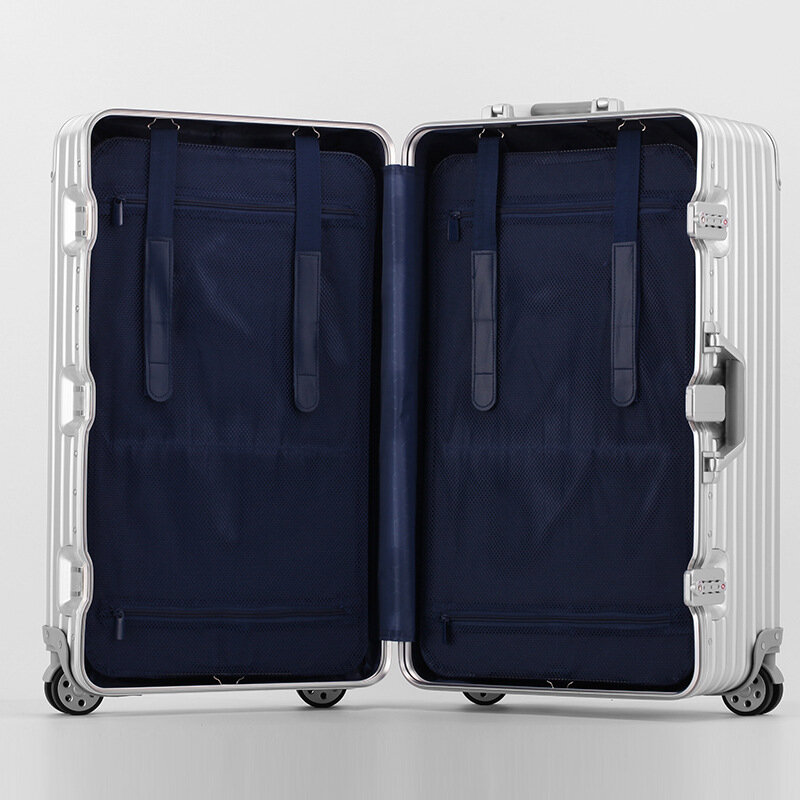 Valigia con telaio in alluminio addensato in plastica valigia da viaggio universale di grande capacità valigia Trolley da 32 pollici bagaglio di grandi dimensioni