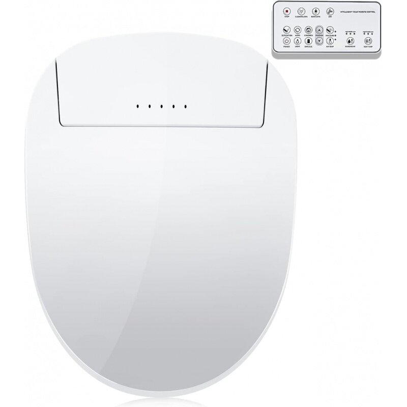 Zmjh a201s Bidet Toiletten sitz, elektrisch intelligent beheizt mit langsamen Schließungen, Waschen, Warm trockner, hinten und vorne, wa