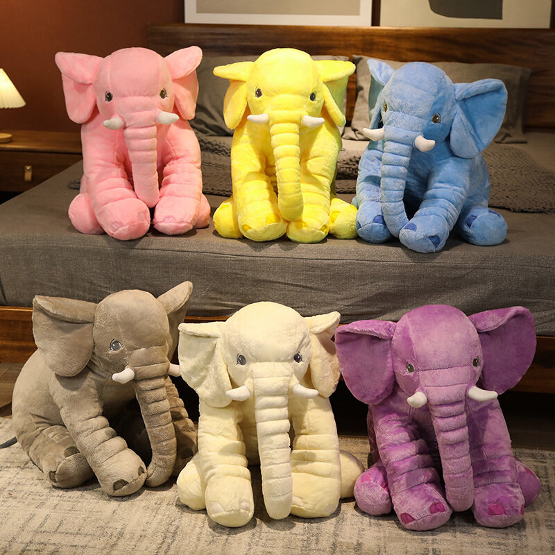 40 см, 60 см, 80 см, Kawaii, плюшевый слон, кукла, игрушка, детская игрушка, Подушка для спины, милый мягкий слон, детская сопровождающая стандартная игрушка