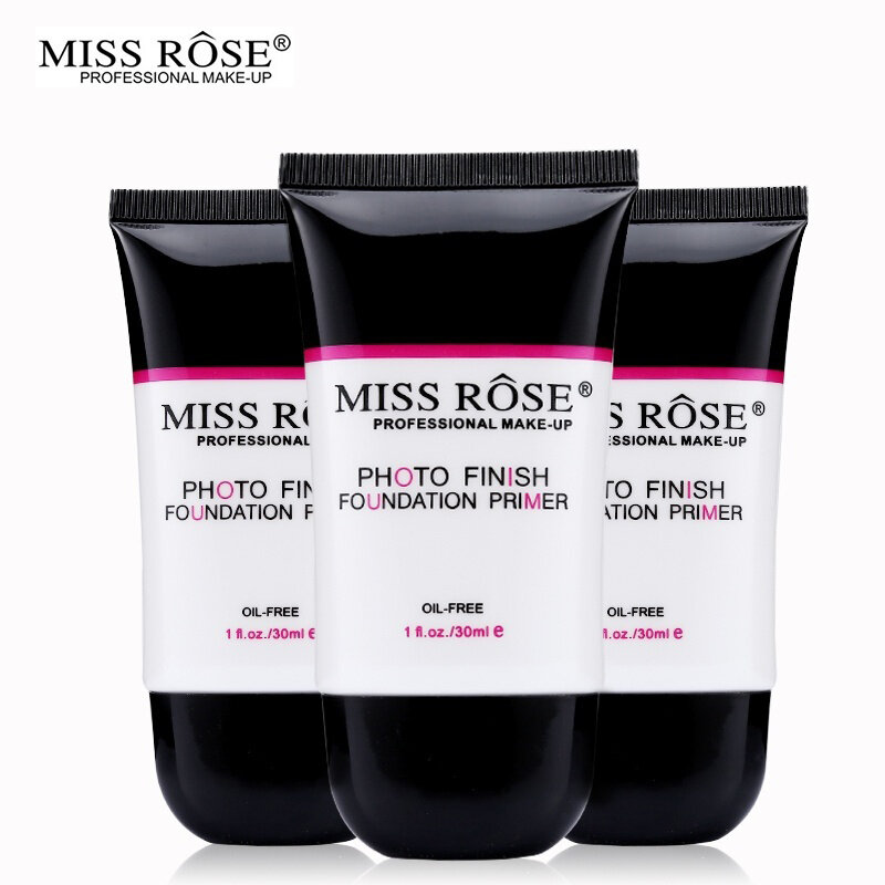 ROSE Base Primer Moisturizing Oil Control  Makeup Face Base Foundation Cream Concealer Pores Cover for All Skin Type TSLM1