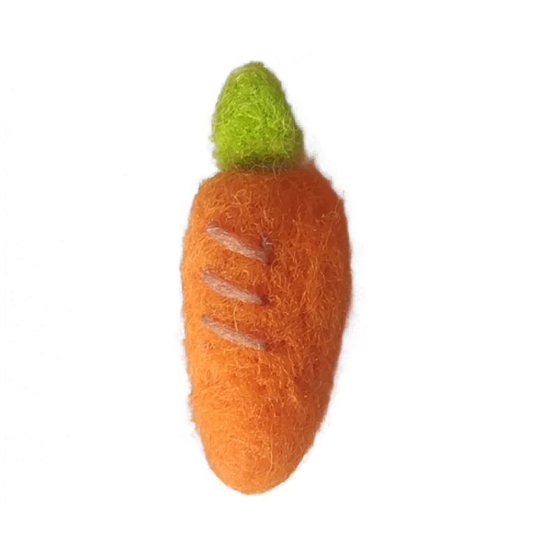 Accesorios de zanahoria para fotografía de recién nacido, adornos en forma de zanahoria de fieltro, broches de abalorios DIY, de