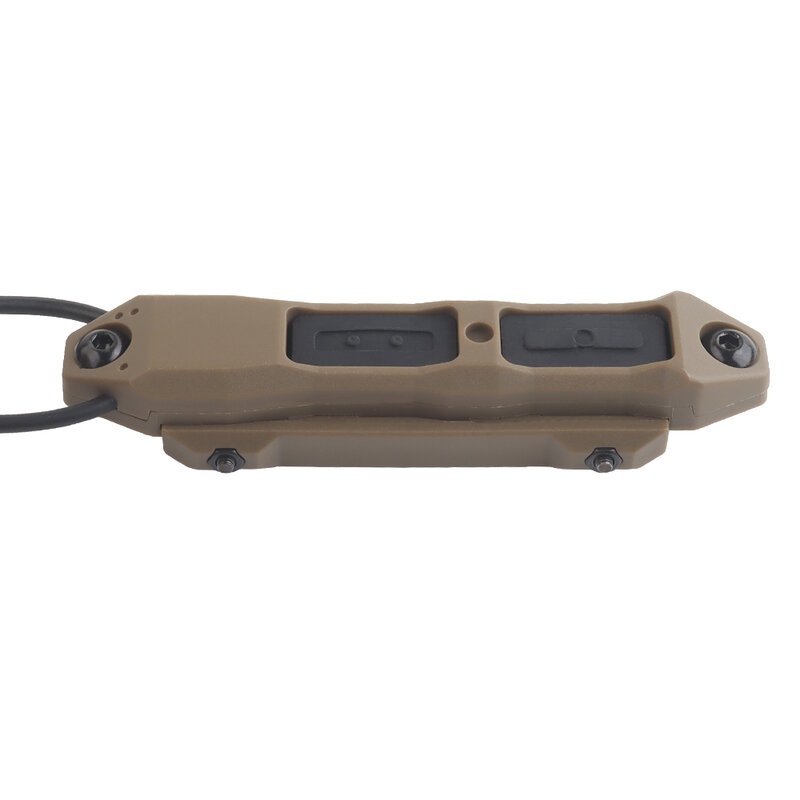 Senter Remote fungsi ganda tombol saklar taktis Airsoft tekanan Switch untuk senter taktis dan PEQ-15 Laser NGAL