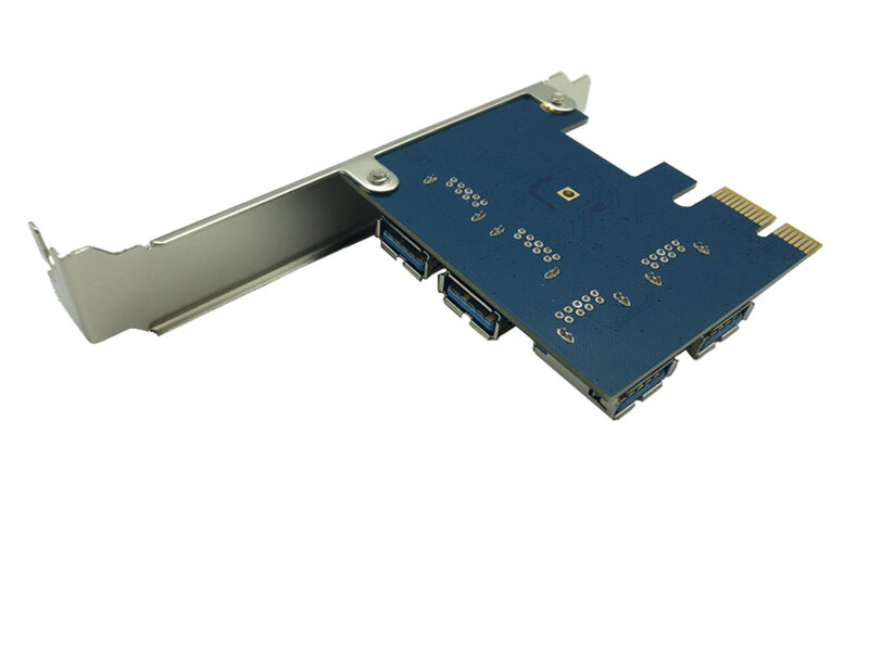 PCI Express Riser Card PCI-E 1x to 16x 1 to 4 PCIE USB 3.0 Slot Multiplier