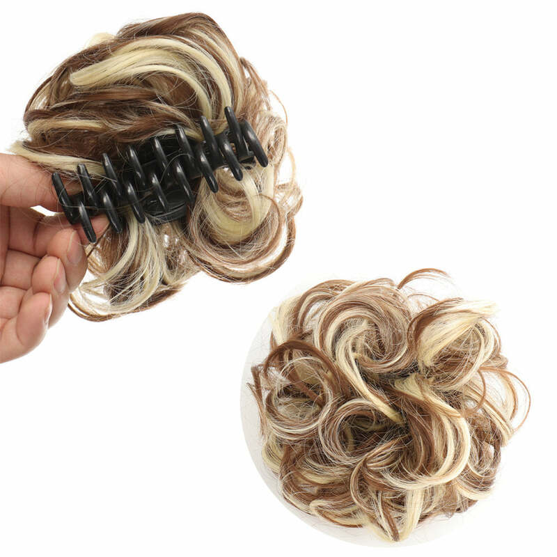 Парик с зажимом для волос, шиньон для наращивания волос, пушистый шиньон, синтетический парик, пушистый шиньон, Женский шиньон для волос