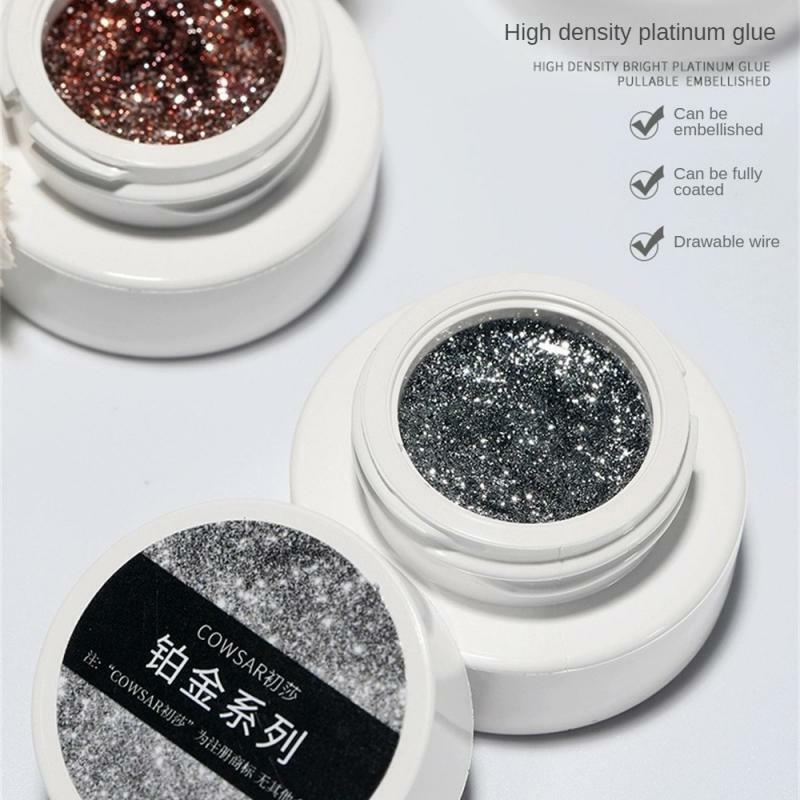 Nail Glue Unique Lasting Not Easy To Break Fast Curing Ease Of Use Nail Art Supplies High Density Platinum Glue Multi-color