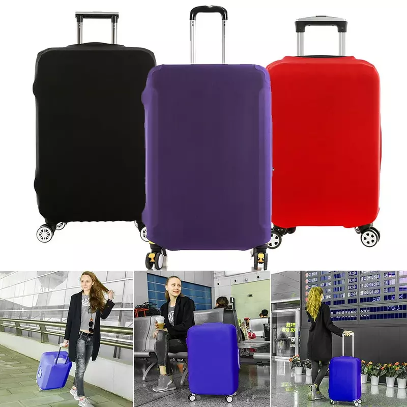 Cubierta de equipaje de tela elástica, Protector de maleta, lindo oso, cubierta antipolvo, adecuado para 18-32 pulgadas, organizador de viaje
