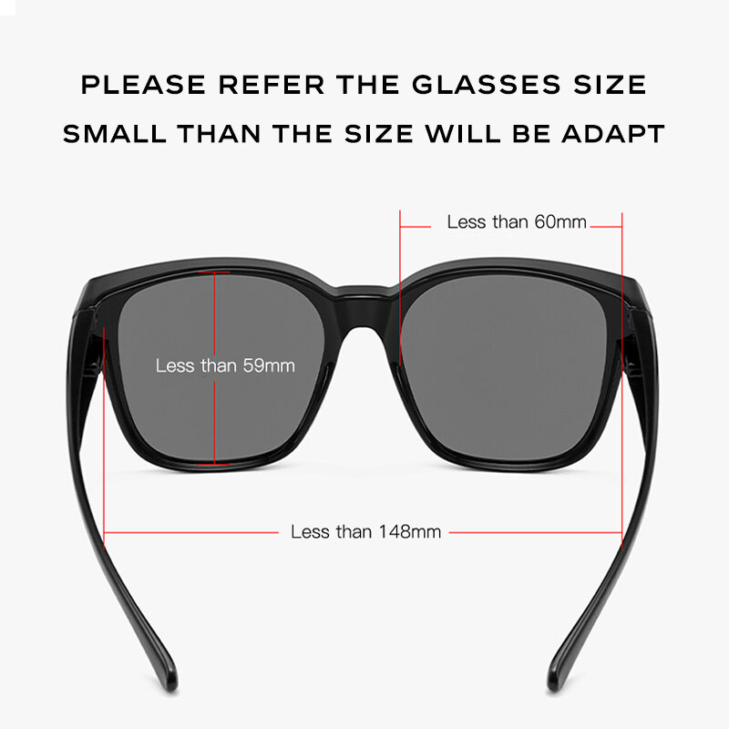 CAPONI Fit Over Sunglasses For Women TR-90 Fashion Polarized Shades UV400 Protection Anti-Glare Convenient Sun Glasses CP3091