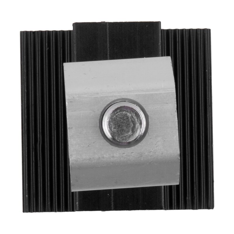 Black Mounting Solar Panel Bracket, Fixação Pv End Clamp, Resistente ao Desgaste, Resistência à Oxidação, 30mm, 35mm