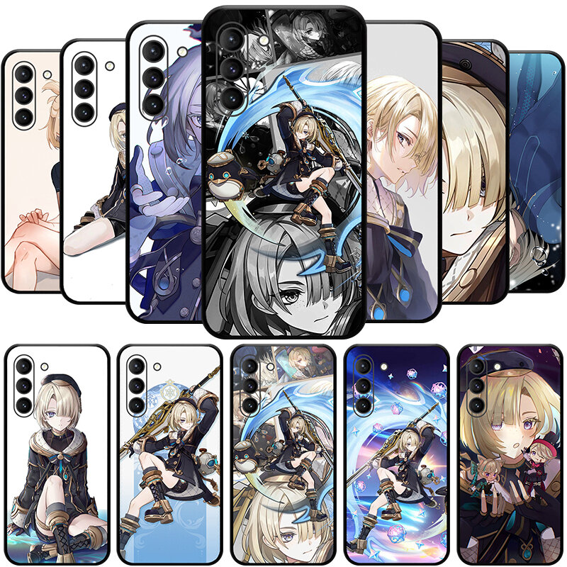 Freminet Genshin Impact 4.0  Cryo Character 4 Stars Phone Case for SAMSUNG Galaxy S23 Ultra S22+ S21 FE S20 A54 Note20Plus A53