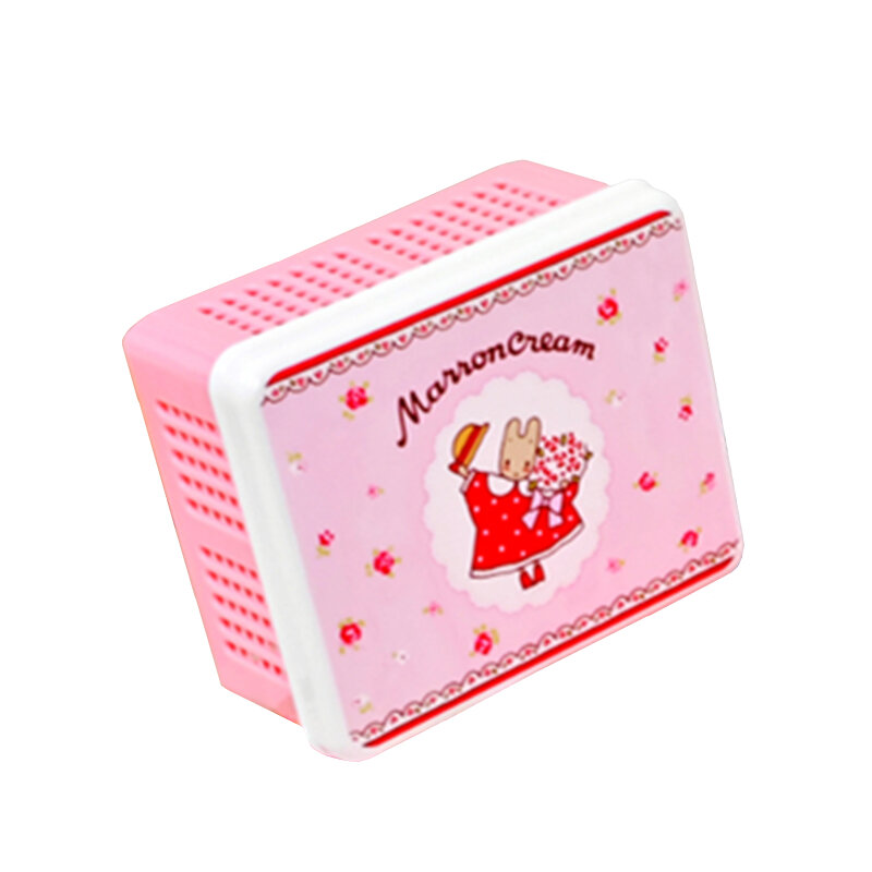 Marron Cream Bunny Foldable PVC Storage Box Cute Small Desktop Organizer Basket Multipurpose