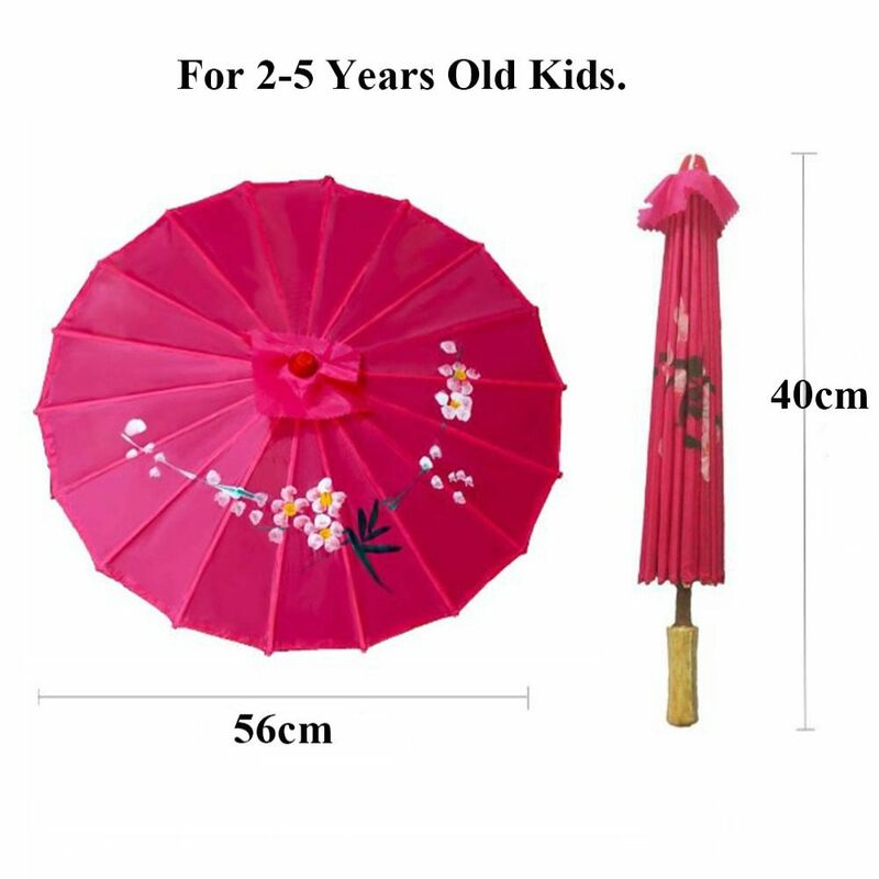 Chinese Antique Style Oiled Paper Umbrella Kids Decorative Umbrella Costumes Photography Umbrella Dance Performance Umbrella