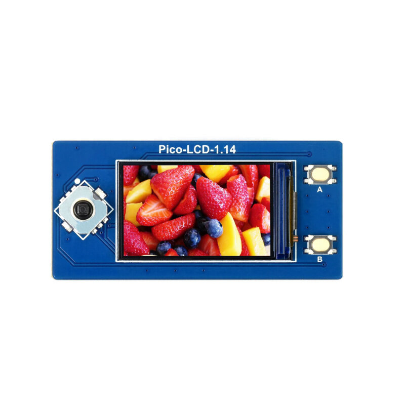 Waveshare modul Tampilan LCD 1.14 inci untuk Raspberry Pi Pico, warna RGB 65K, 240 × 135 piksel, antarmuka SPI