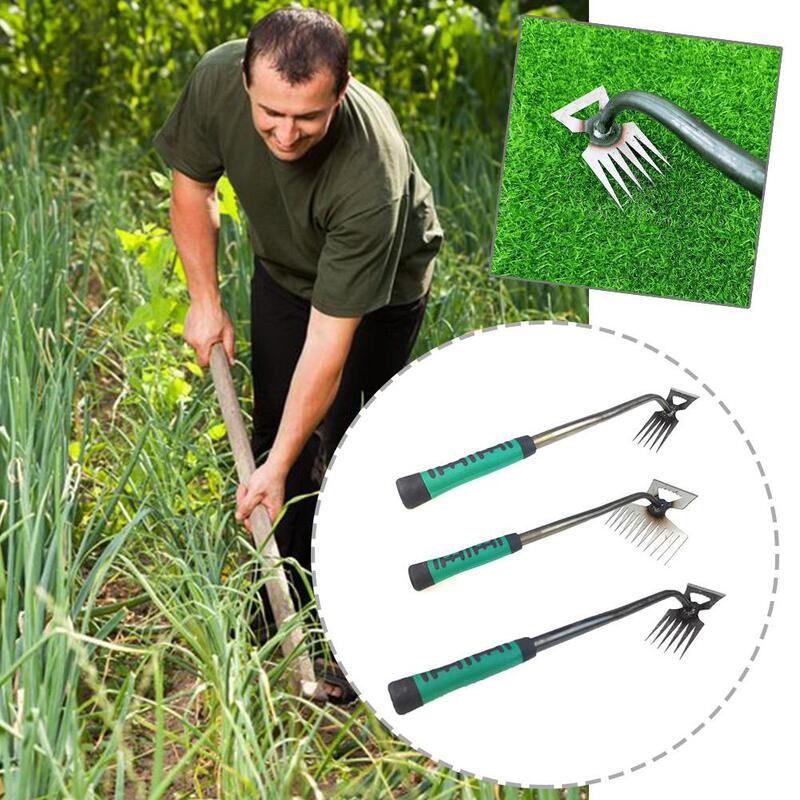 Manual Garden Weeding Tool, 2 em 1, Weed Grass Ferramenta de enraizamento, Extrator Pá, Mão Remoção, Jardinagem Solo Solto, Jardim H2t2