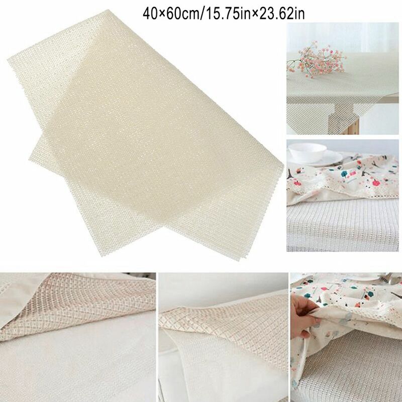 Siatka dywanowa dywanik podłoga wewnętrzna z PVC zmniejsza poślizg mocny chwytak podkładowy biały 1 szt. Podkładki na kanapę
