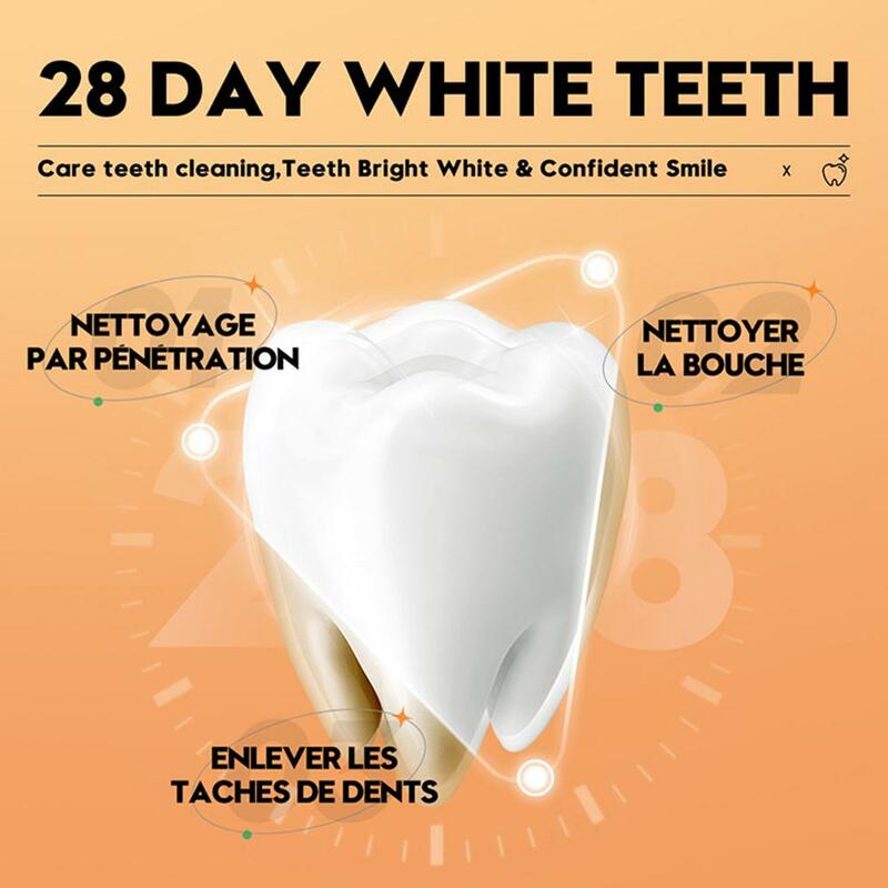 Olio di cocco dentifricio vitamina C dentifricio sbiancante rimuove illuminare le macchie di respiro orale rinfresca la salute crema dentale Maint V3B4