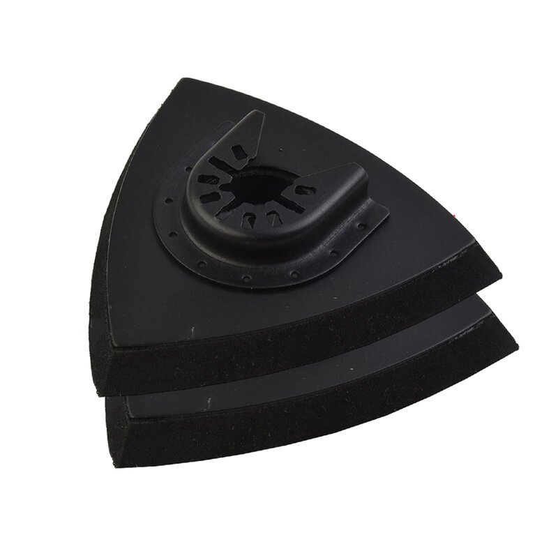 Triangular Sanding Pad 2PCS 80mm/90mm/93mm Accessories Black Fit Multi Tool Fore Machine Tools Oscillating Tool
