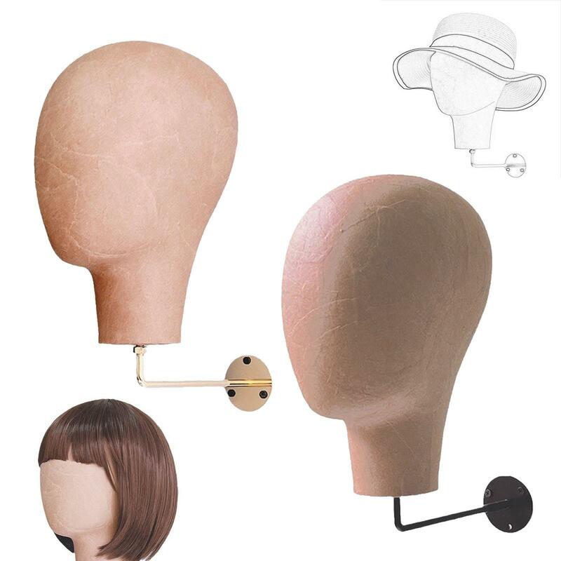 Czapka na głowę do włosów stojak na włosy stylizacja do stylizacji na ścianę, gładka treska do włosów stojak wystawowy stojak na nakrycie głowy